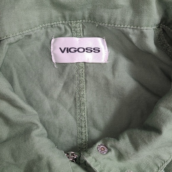 Vigoss Utility Jacket Green 100% Cotton Oversized Fit EUC No Size Tag (Fits... - Picture 6 of 6